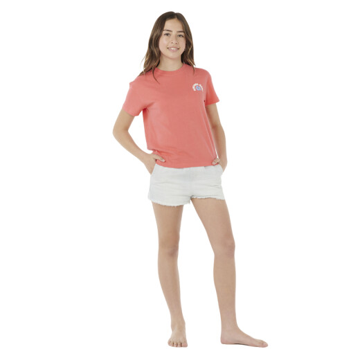 Remera Rip Curl Luxe Surf Relaxed Tee Niña - Rosa Remera Rip Curl Luxe Surf Relaxed Tee Niña - Rosa