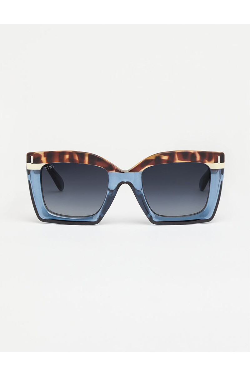 Lentes Tiwi Mali Tricolor Green Tortoise/blue /beige With Blue