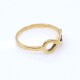 Anillo del infinito en oro 18k amarillo Anillo del infinito en oro 18k amarillo