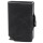 Billetera Baleine Double Kansas en Aluminio y Cuero con Protección RFID Full Black