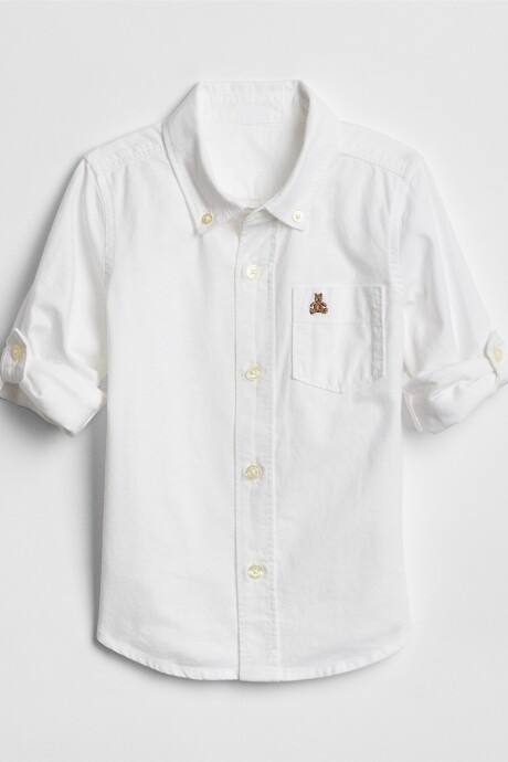 Camisa Oxford Toddler Niño White000