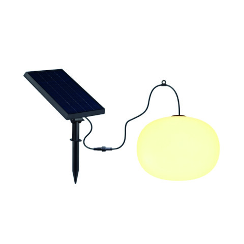 Lámpara colgante Globo + panel solar 2500K IX3824