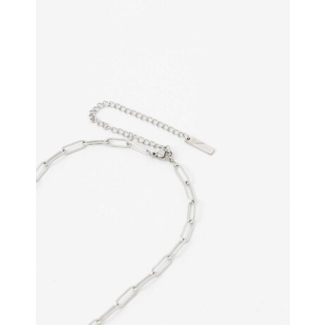 Cadena De Acero Inicial Letra ''f'' Combinacion Bicolor