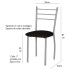 Silla Gitana Acolchonada Con Hierro, Soportan 150 Kg NEGRO