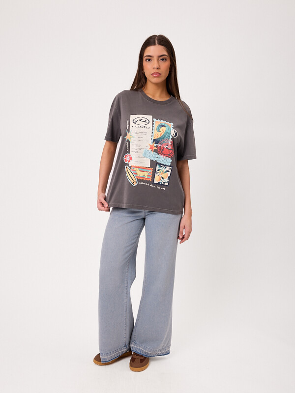 T-SHIRT PRETORIA RUSTY Gris Oscuro