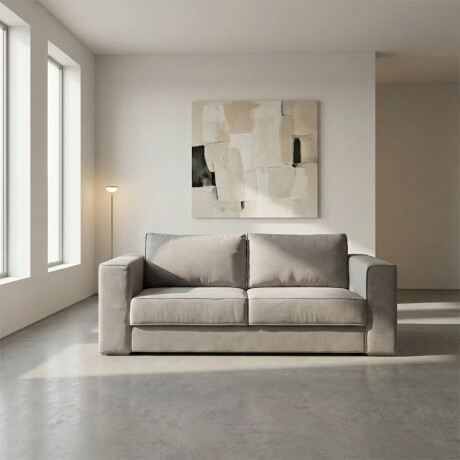 Sofá Olimpus - Microfibra - 3 cuerpos Kruger 02-152 (Beige)