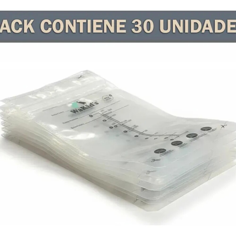 Bolsas almacenamiento leche Wakids 210ml (30pz) Bolsas almacenamiento leche Wakids 210ml (30pz)