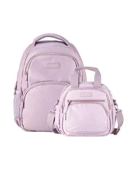 Kit Mochila y Lunchera Quid AirFlow Lila