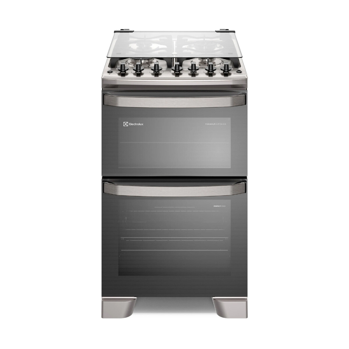 Cocina a Gas Electrolux FE4DC 4 Hornallas Doble Horno - Gris 