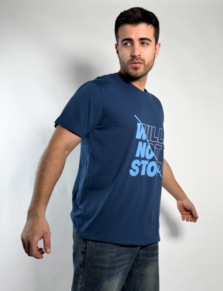 Remera estampada Ale Azul