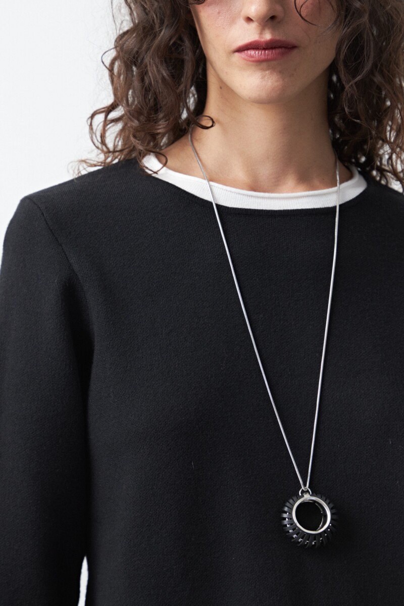 SWEATER GENARO Negro/Blanco