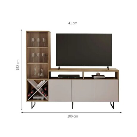 RACK LUZ CON CRISTALERA NORONHA OFF WHITE RACK LUZ CON CRISTALERA NORONHA OFF WHITE