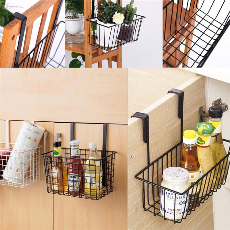 Organizador bajo mesada acero 24x12x22,5 cm NEGRO