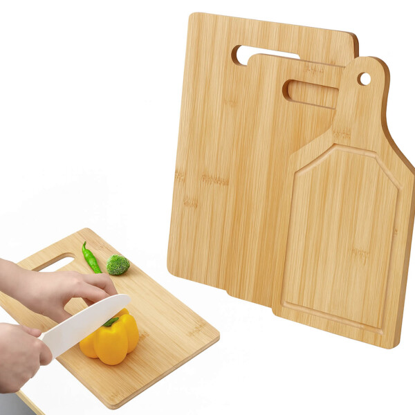 Set de 3 Tablas de Picar IMBACK IBK-HMJ053-MAD | Bambú Natural con Manija | Resistentes e Higiénicas Set de 3 Tablas de Picar IMBACK IBK-HMJ053-MAD | Bambú Natural con Manija | Resistentes e Higiénicas