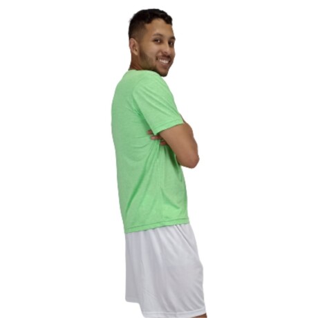 Camiseta Dry Fit Jaspeada Verde fluo