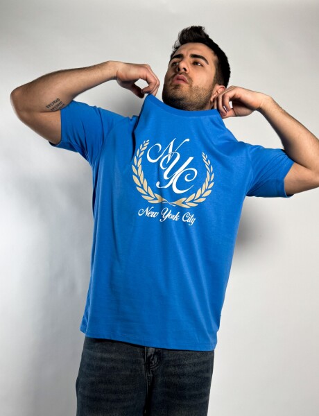 Remera estampada Buley Azul