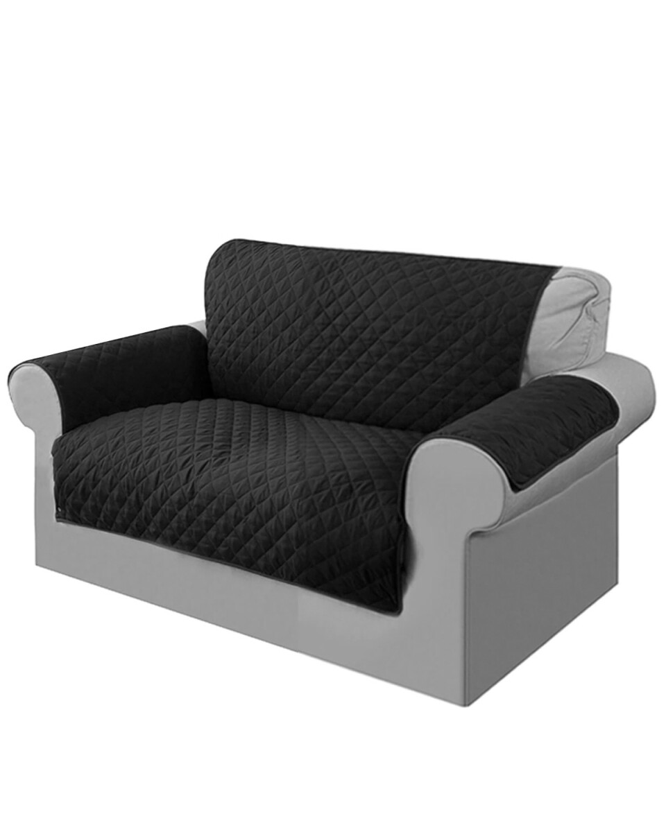 Cubre sofá de 2 cuerpos súper resistente - Negro 