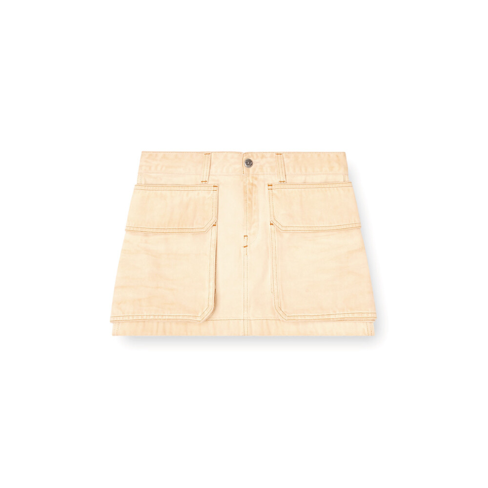 Falda Para Mujer De-Ton Beige