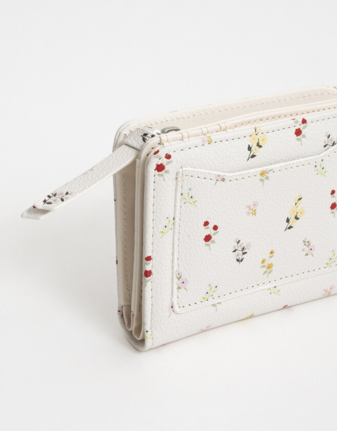 Billetera Billetera Cuerina Flores - Estampado Flores