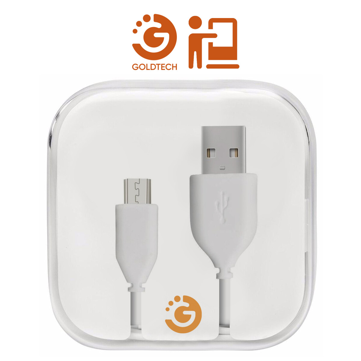 Cable de Datos Goldtech Micro USB - BLANCO 