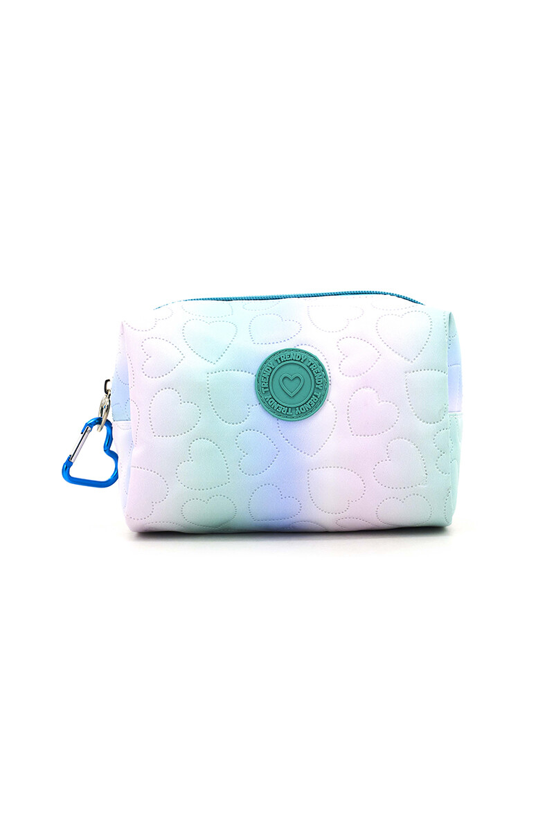 Cartuchera multicolor Celeste