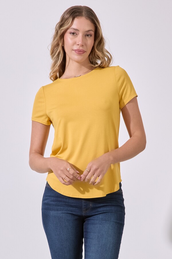 Remera Basica AMARILLO