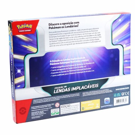 Pokémon Coleçao EX Lendas Implacáveis - Zacian EX Pokémon Coleçao EX Lendas Implacáveis - Zacian EX