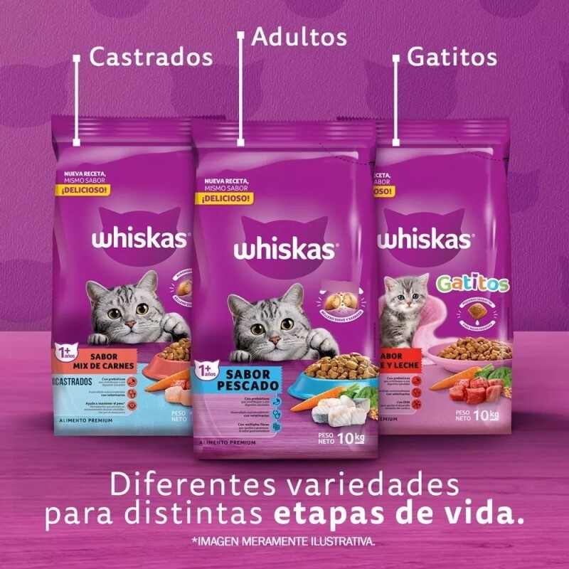 WHISKAS GATOS ADULTOS PESCADO 10 KG WHISKAS GATOS ADULTOS PESCADO 10 KG