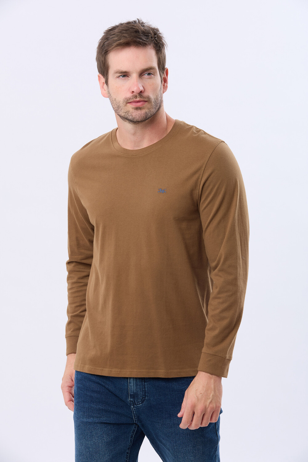 REMERA LISA DE ALGODÓN Mostaza