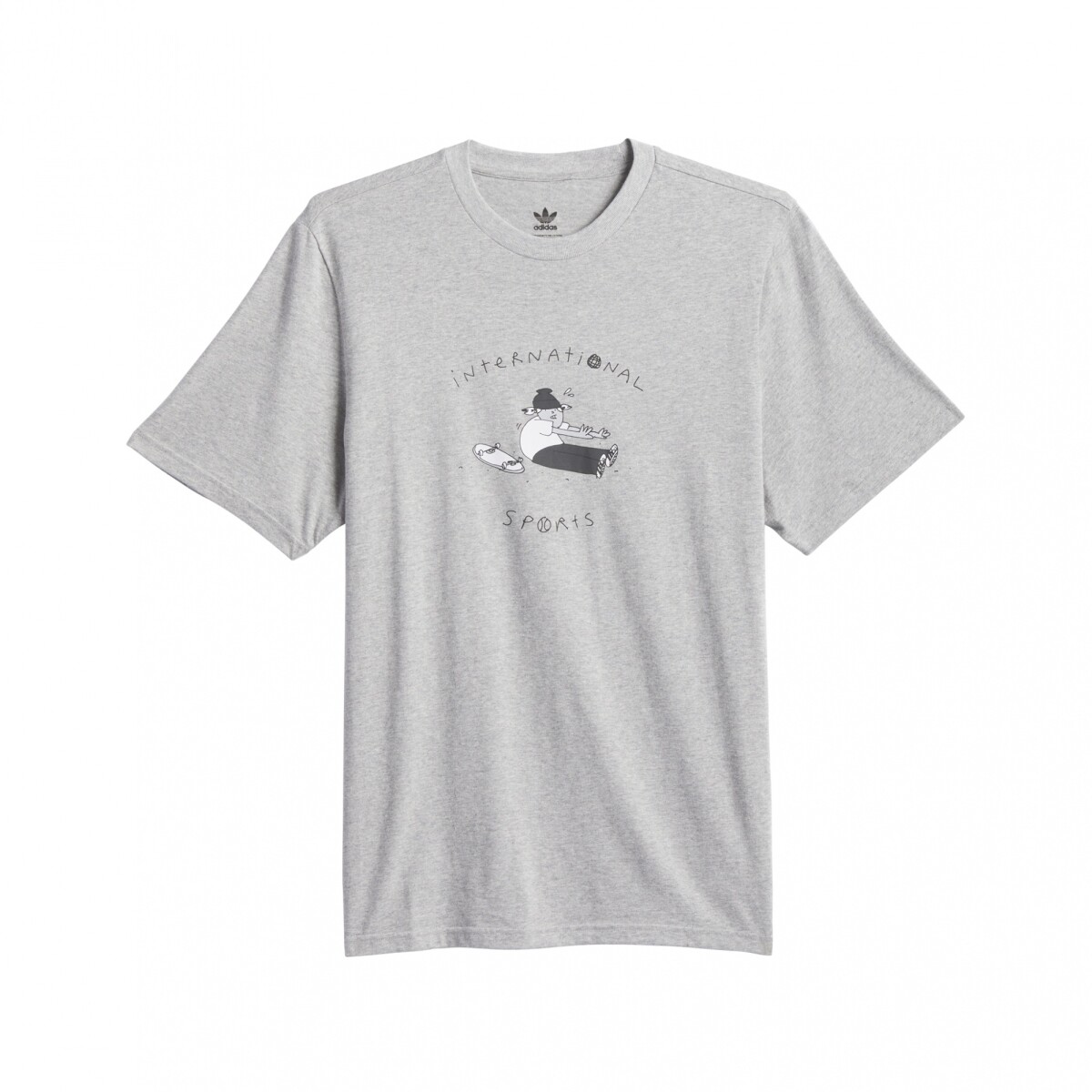 REMERA adidas HENRY JONES STRETCH - Medium Grey Heather 