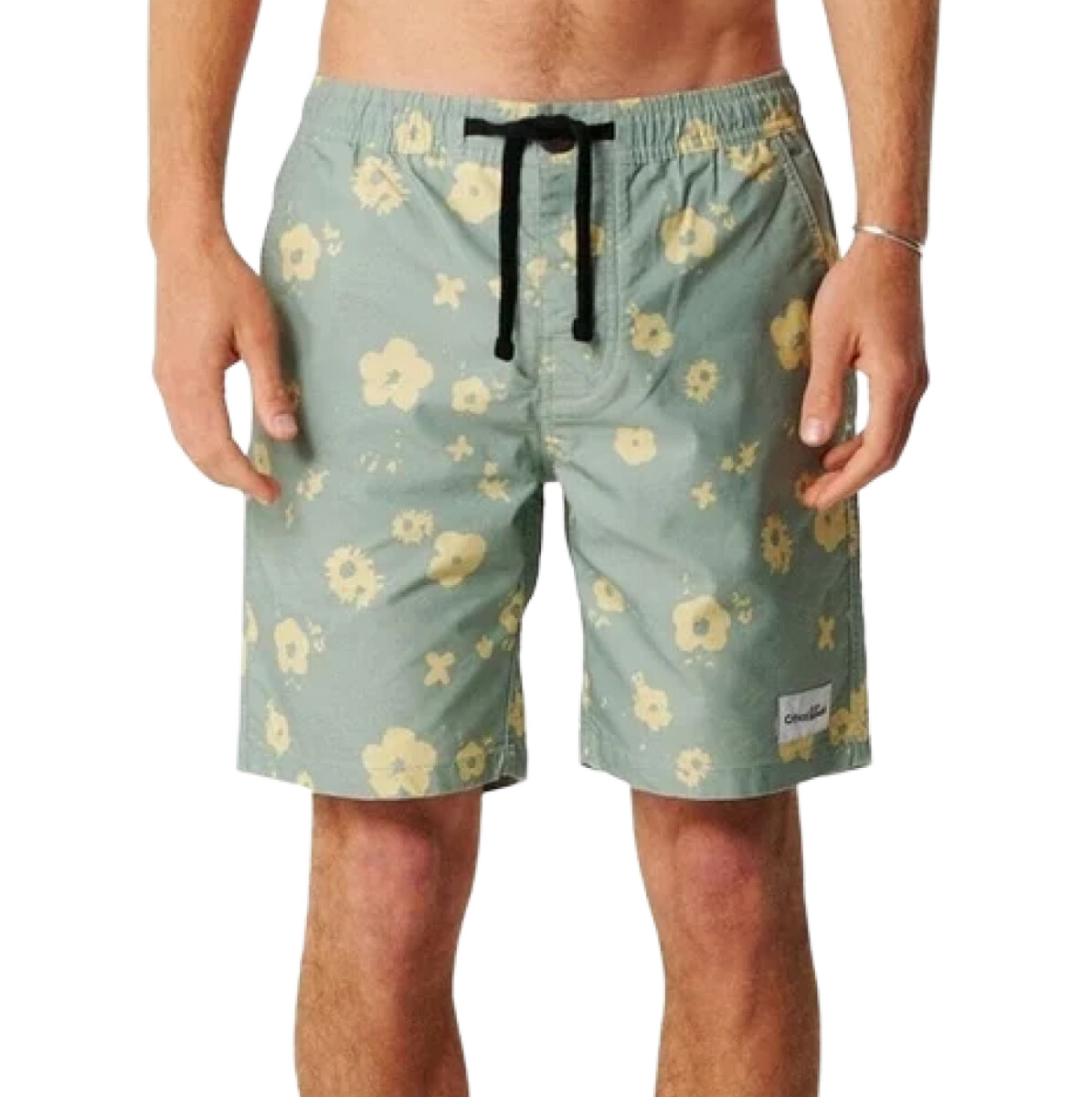Boardshort Critical Slide Splatter 17" - Verde 