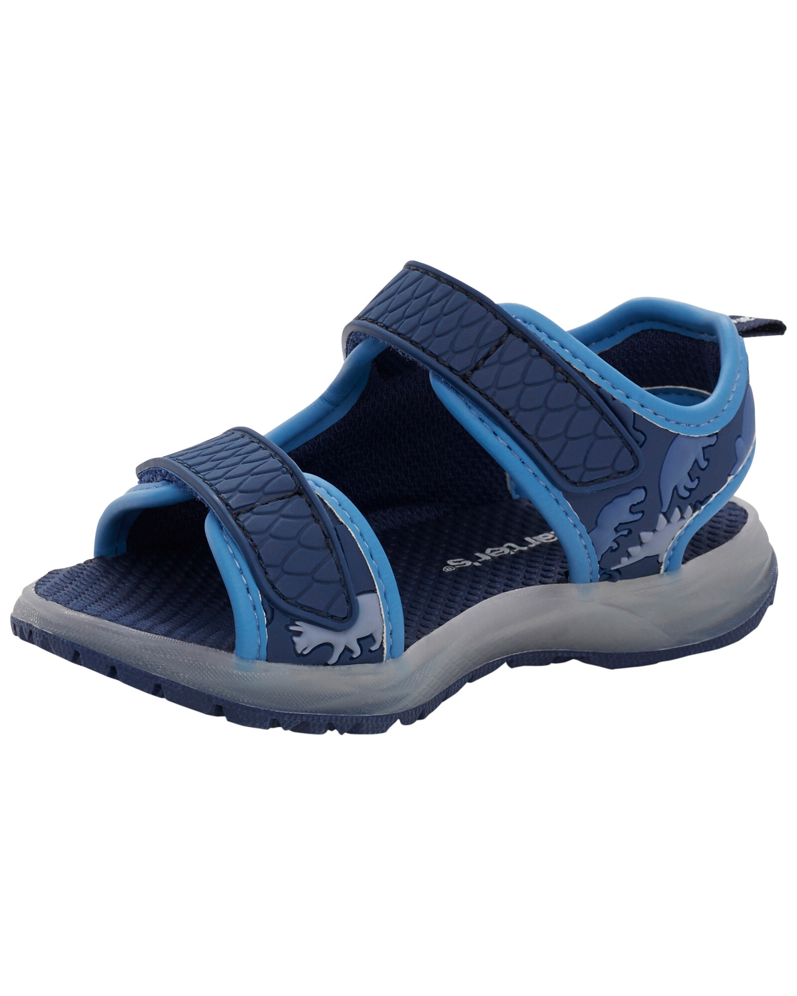 Sandalias con velcro y luces, diseño dinosaurios Sandalias con velcro y luces, diseño dinosaurios