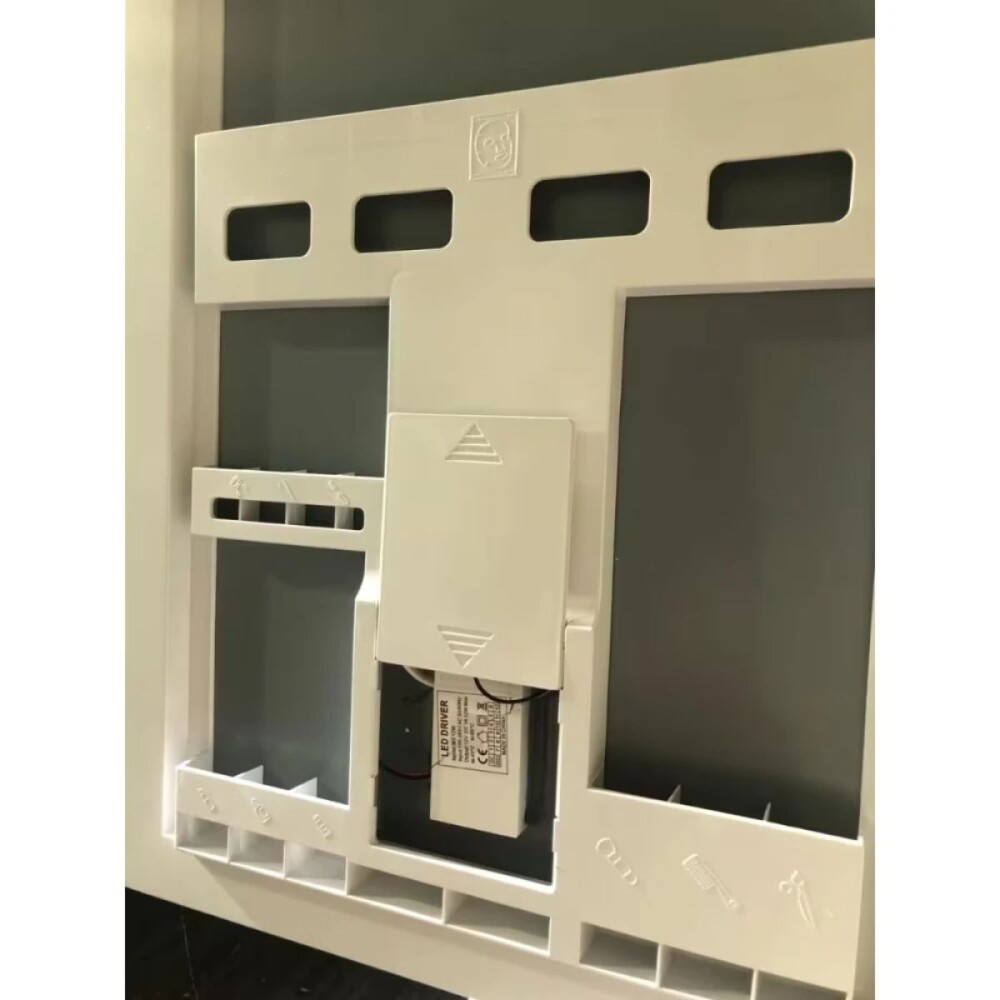 Mueble de baño suspendido Vip 80cm Oak mesa calacata con espejo botiquín 75 cm Vip Oak Mueble De Baño Suspendido Vip 80cm Oak Mesa Calacata Con Espejo Botiquín 75 Cm Vip Oak