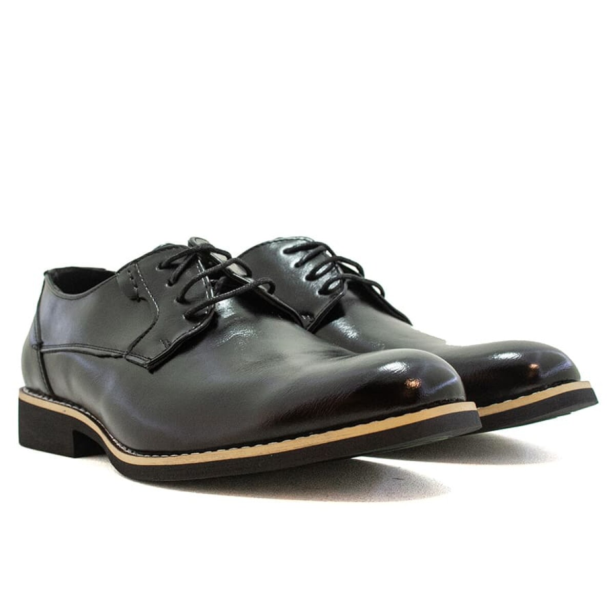 Zapatos Starsax Acordonado de Hombre - FD06M - Negro 