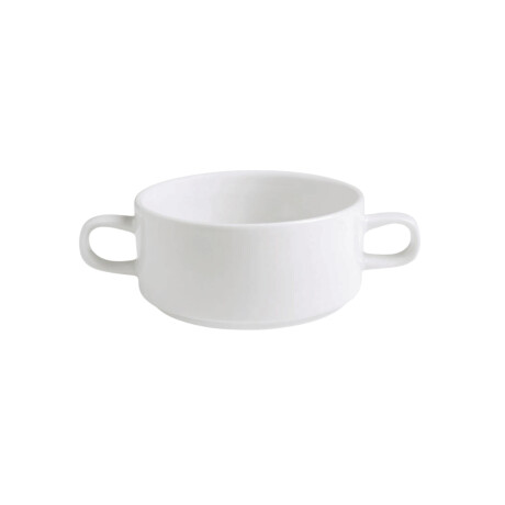 Taza Consome con Asas de Porcelana 300 ml Taza Consome con Asas de Porcelana 300 ml