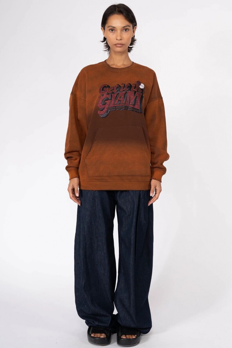 BUZO OVER BRIGHTER Marron