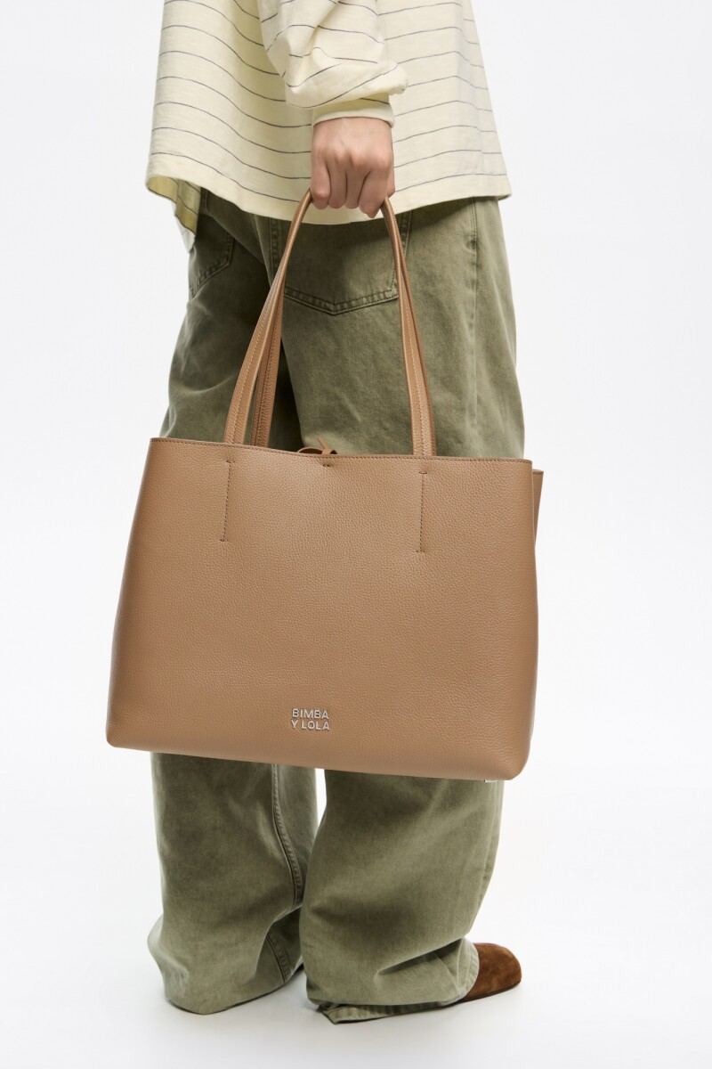 BOLSO SHOPPER Marron