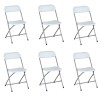 Set por 6 Silla Plastico Reforzada Plegable Eventos Jardin Set por 6 Silla Plastico Reforzada Plegable Eventos Jardin