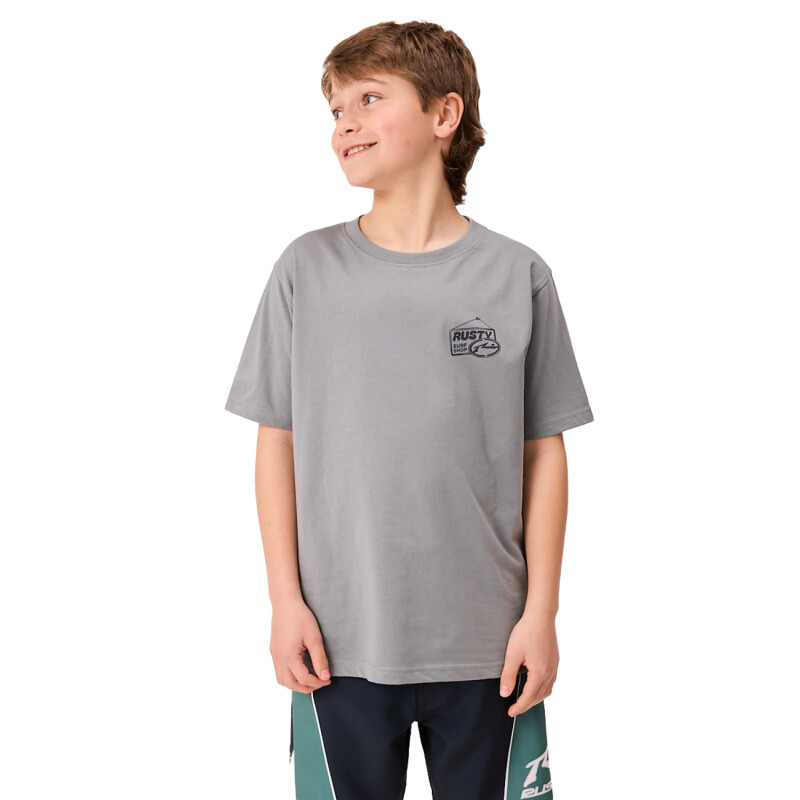 Remera Rusty de niño Surfside - Gris Remera Rusty de niño Surfside - Gris