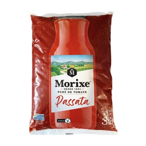 SALSA DE TOMATE PASSATA MORIXE - 3 KG Salsa De Tomate Passata Morixe - 3 Kg