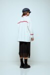 Camisa con puntilla blanco