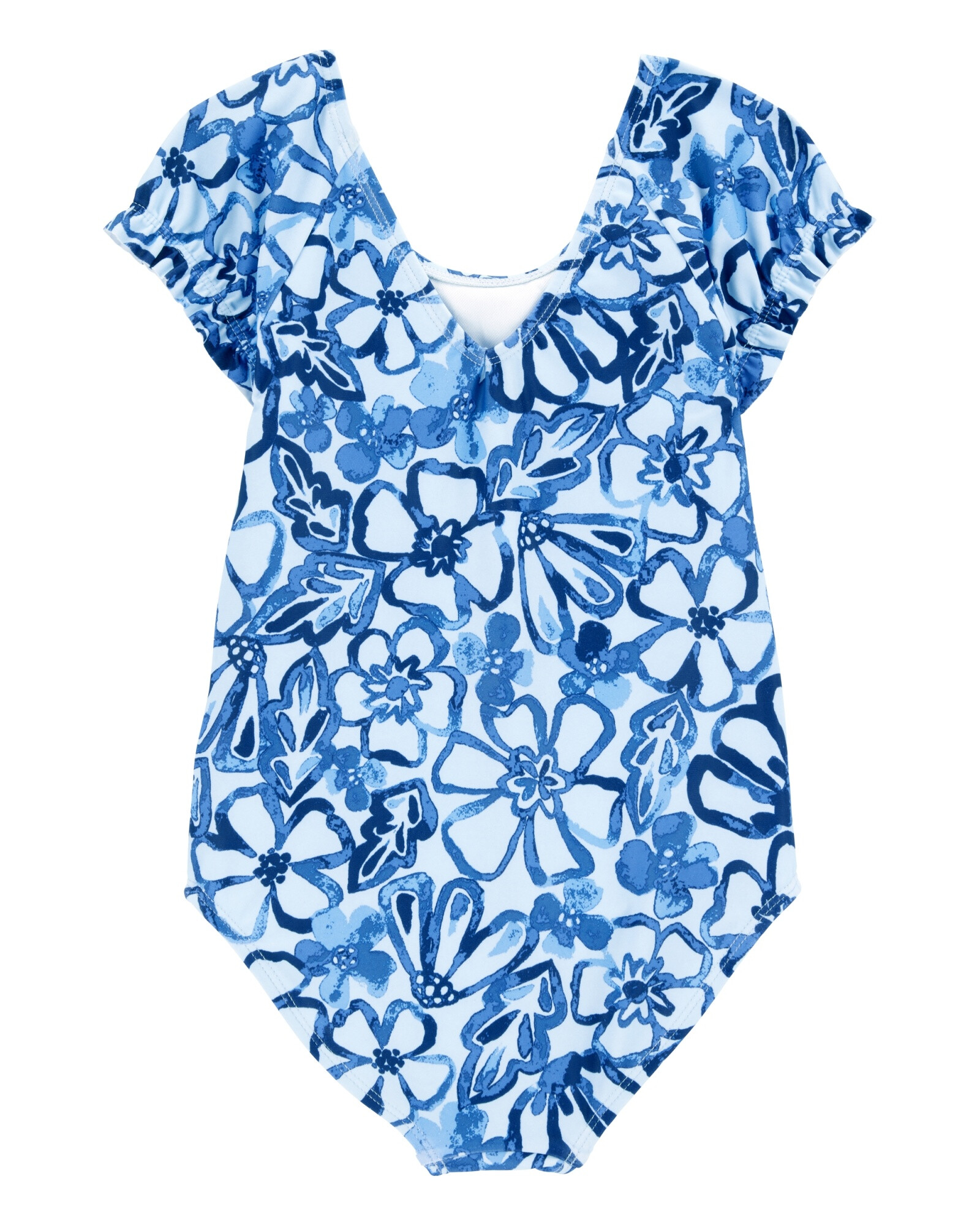 Malla de baño una pieza, con protección UPF 50+, diseño floral Malla de baño una pieza, con protección UPF 50+, diseño floral