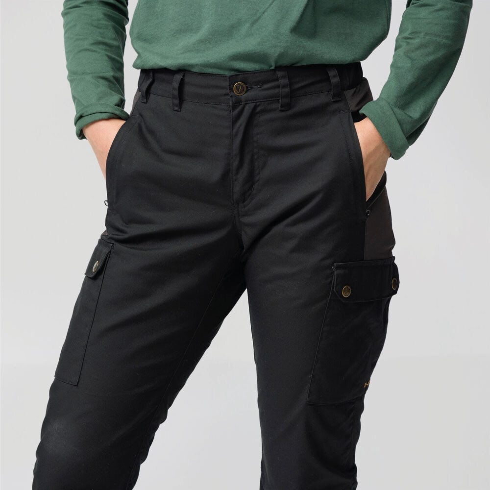 Stina Trousers W Dark Olive