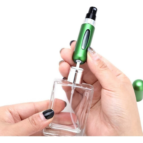 Mini Botella Atomizadora De Perfume Portátil Recargable X2 Variante Color Verde