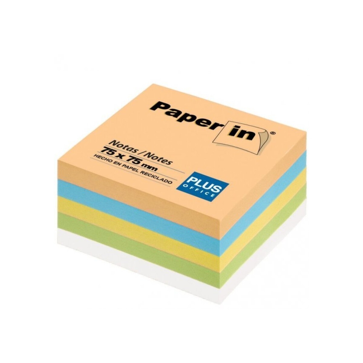 Notas Adhesivas Pastel 300 H 7.5 x 7.5 cm 