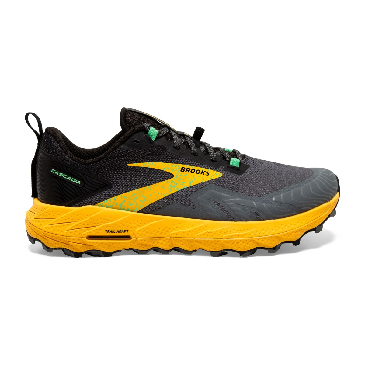 Championes Brooks de Hombre - Cascadia 17 - 1104031D333 - GREY/YELLOW 