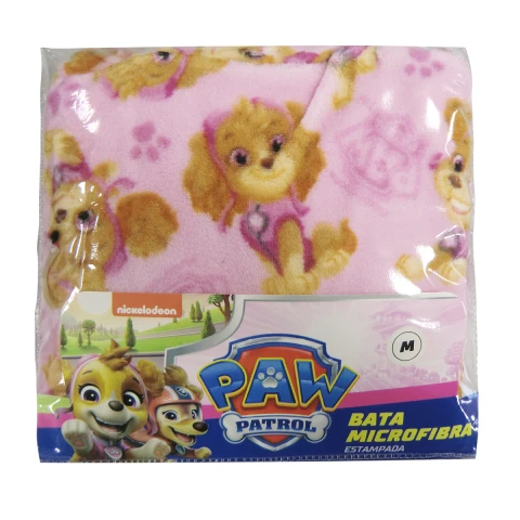Bata de Cama Infantil Microfibra Talle P al G Paw Patrol
