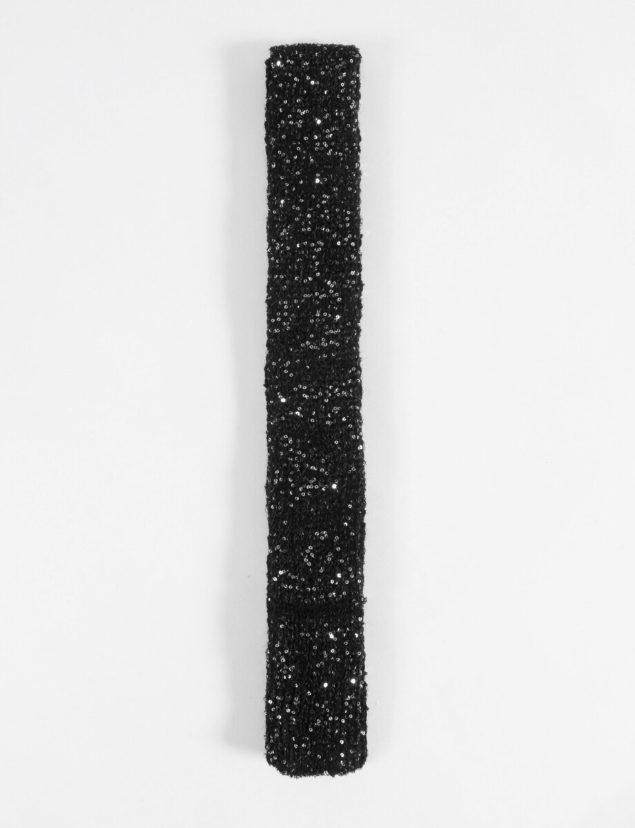 Pañuelo con lentejuelas - negro 