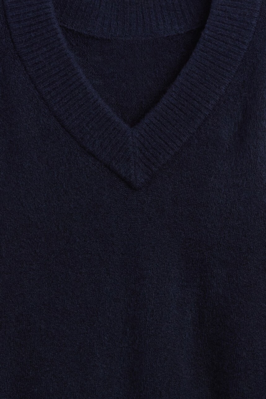 Buzo Cuello V Mujer Navy Uniform