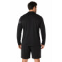 Casaca Running Icon Ls 1/2 Zip Hombre Performance Black